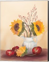 Watercolor Harvest Sunflower II Fine Art Print