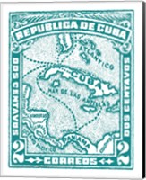 Cuba Stamp XIII Bright Fine Art Print
