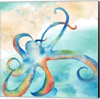 Sea Splash Octopus Fine Art Print