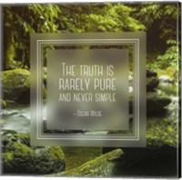 The Truth is Rarely Pure - Forest and Stream Fine Art Print