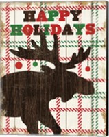 Simple Living Holiday Moose Fine Art Print
