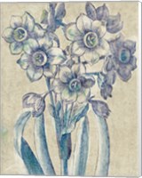 Belle Fleur IV Crop Linen Fine Art Print