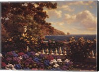 Flower Terrace, Mediterranean Fine Art Print