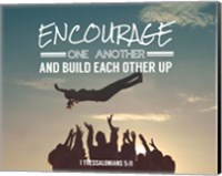 Encourage One Another - Celebrating Team Fine Art Print