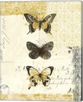 Golden Bees n Butterflies No 2 Fine Art Print