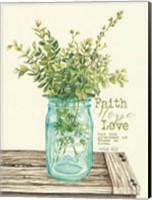 Faith, Hope, Love and Eucalyptus Fine Art Print