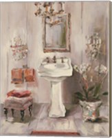 French Bath III Gray and Blush Fine Art Print