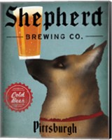 German Shepherd Brewing Co Pittsburgh Black Fine Art Print