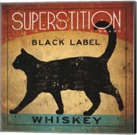 Superstition Black Label Whiskey Cat Fine Art Print