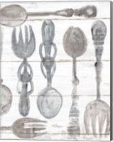 Spoons and Forks III Neutral Fine Art Print