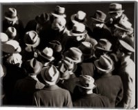 1930s 1940s Elevated View Of Group of Men Fine Art Print