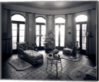 1920s Interior Upscale Solarium French Doors Windows Fine Art Print
