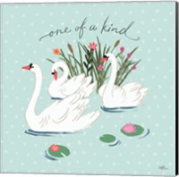 Swan Lake V Mint Fine Art Print