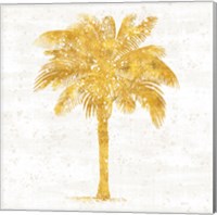 Palm Coast II On White Fine Art Print