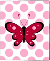 Butterfly Polka Dots Fine Art Print