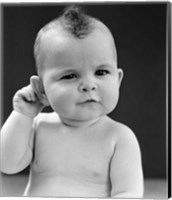 1940s Baby With Slight Squinting Eyes Fine Art Print