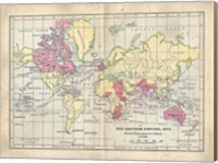 Vintage British Empire Map Fine Art Print