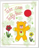 Take Care Teddy Bear Fine Art Print