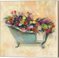 Bathtub Bouquet I Fine Art Print