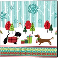 Winter Pet Scene Fine Art Print