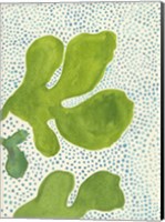 Green Leaf with Dots 2 Fine Art Print