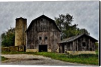 The Old Barn and Silo Fine Art Print