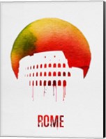 Rome Landmark Red Fine Art Print