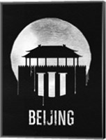 Beijing Landmark Black Fine Art Print