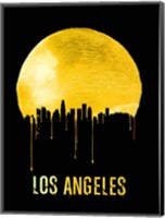 Los Angeles Skyline Yellow Fine Art Print