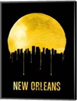 New Orleans Skyline Yellow Fine Art Print