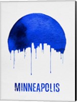 Minneapolis Skyline Blue Fine Art Print