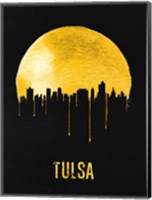Tulsa Skyline Yellow Fine Art Print