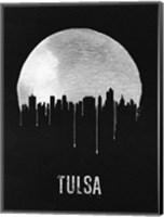 Tulsa Skyline Black Fine Art Print