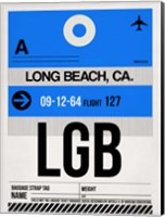 LGB Long Beach Luggage Tag I Fine Art Print