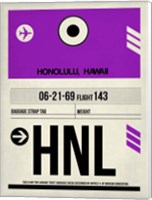 HNL Honolulu Luggage Tag I Fine Art Print