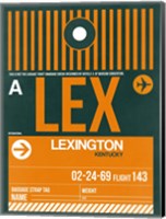 LEX Lexington Luggage Tag II Fine Art Print