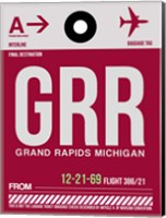 GRR Grand Rapids Luggage Tag II Fine Art Print