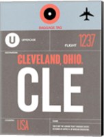CLE Cleveland Luggage Tag II Fine Art Print