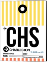 CHS Charleston Luggage Tag II Fine Art Print