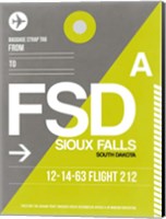 FSD Sioux Falls Luggage Tag II Fine Art Print
