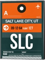 SLC Salt Lake City Luggage Tag II Fine Art Print