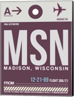 MSN Madison Luggage Tag II Fine Art Print