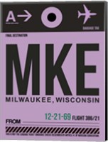 MKE Milwaukee Luggage Tag I Fine Art Print