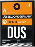 DUS Dusseldorf Luggage Tag II Fine Art Print