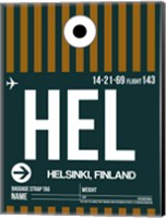 HEL Helsinki Luggage Tag II Fine Art Print