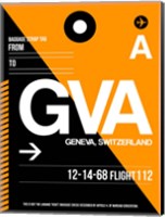 GVA Geneva Luggage Tag II Fine Art Print