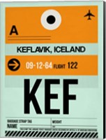 KEF Keflavik Luggage Tag II Fine Art Print