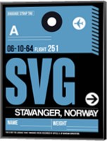 SVG Stavanger Luggage Tag II Fine Art Print