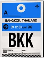 BKK Bangkok Luggage Tag II Fine Art Print