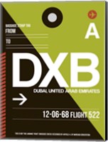 DXB Dubai Luggage Tag II Fine Art Print